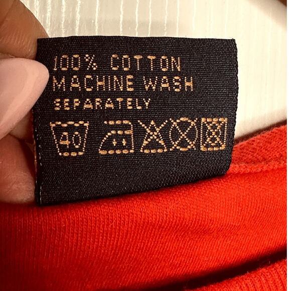 VTG I Ron Weil Red Swiss Styled Cross Long Sleeve Cotton Shirt Men's Unisex I XS - Picture 4 of 4